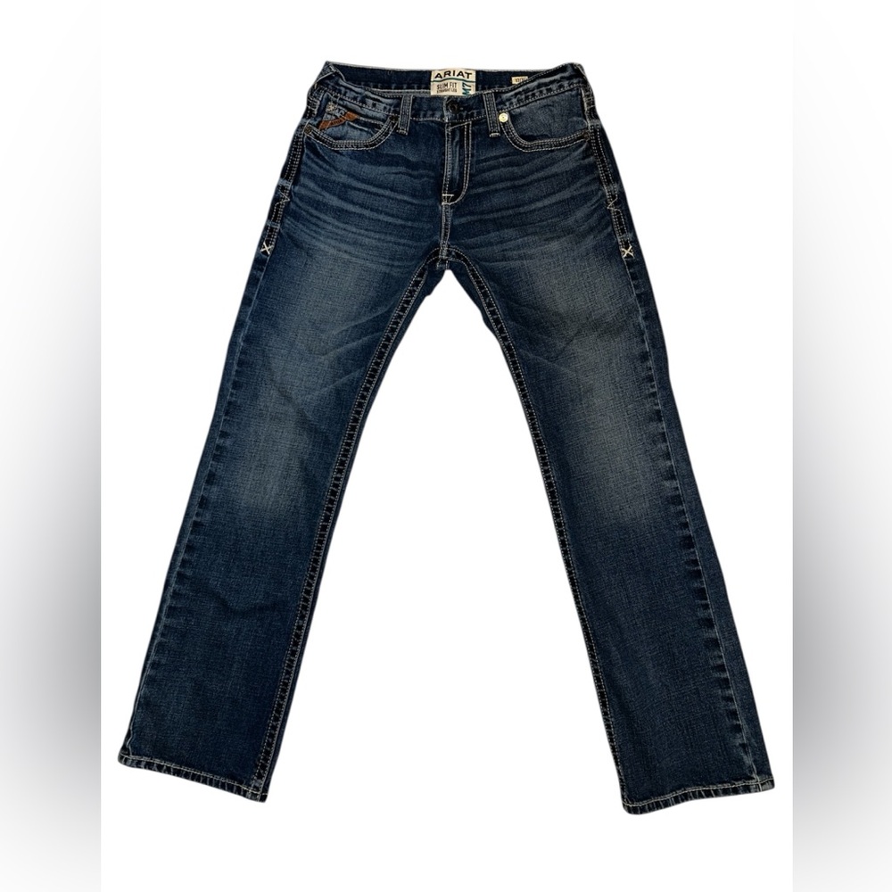 Ariat M7 Straight Leg Slim Fit Men’s Jeans 32/34 - Picture 2 of 5